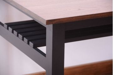 アンティーク家具　アンティーク　ペイントレッグ!古い木の大きなダイニングテーブル(作業台)(2)