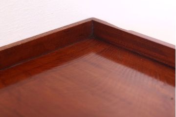 アンティーク雑貨　古民具・骨董　明治〜大正期　欅材のお膳(盆)　2客セット(1)