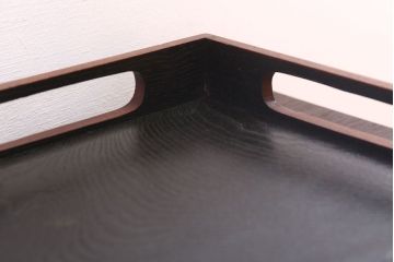 アンティーク雑貨　古民具・骨董　明治〜大正期　欅材のお膳(盆)　2客セット(1)