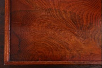 アンティーク雑貨　古民具・骨董　明治〜大正期　欅材のお膳(盆)　2客セット(2)