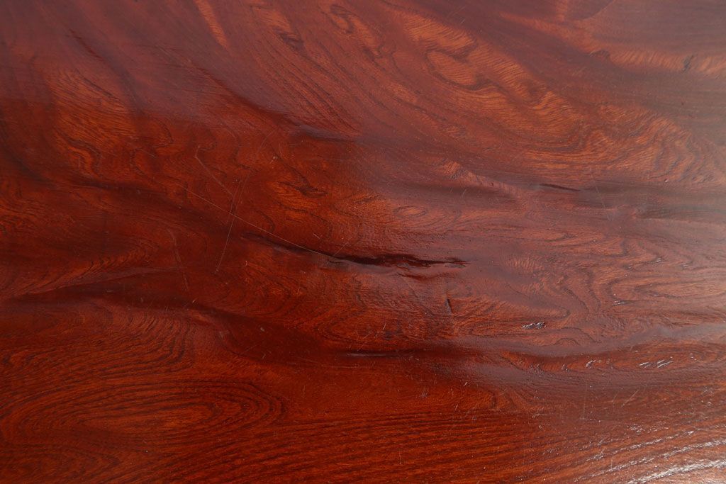 アンティーク雑貨　古民具・骨董　明治〜大正期　欅材のお膳(盆)　2客セット(2)