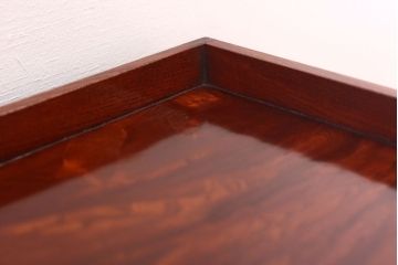 アンティーク雑貨　古民具・骨董　明治〜大正期　欅材のお膳(盆)　2客セット(2)