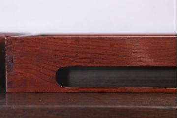 アンティーク雑貨　古民具・骨董　明治〜大正期　欅材のお膳(盆)　2客セット(2)