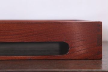 アンティーク雑貨　古民具・骨董　明治〜大正期　欅材のお膳(盆)　2客セット(2)