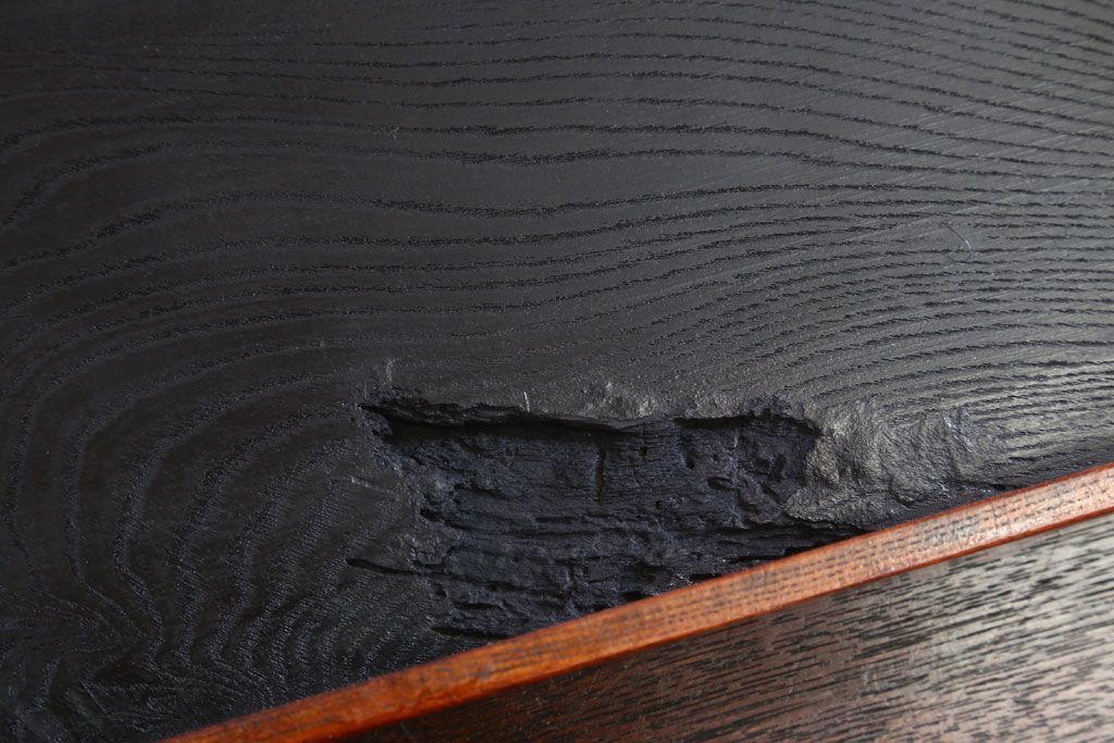 アンティーク雑貨　古民具・骨董　明治〜大正期　欅材のお膳(盆)　2客セット(2)