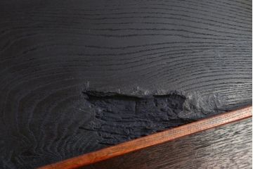 アンティーク雑貨　古民具・骨董　明治〜大正期　欅材のお膳(盆)　2客セット(2)