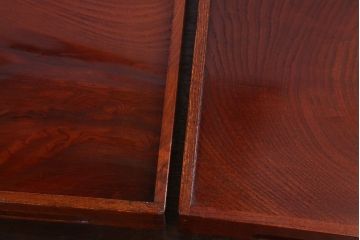 アンティーク雑貨　古民具・骨董　明治〜大正　欅材のお膳(盆)　2客セット(2)