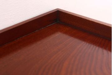 アンティーク雑貨　古民具・骨董　明治〜大正　欅材のお膳(盆)　2客セット(2)