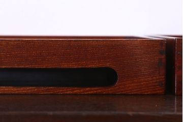 アンティーク雑貨　古民具・骨董　明治〜大正　欅材のお膳(盆)　2客セット(2)