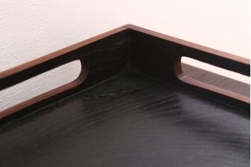 アンティーク雑貨　古民具・骨董　明治〜大正　欅材のお膳(盆)　2客セット(2)