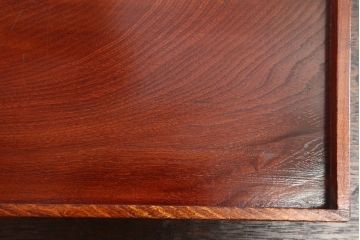 アンティーク雑貨　古民具・骨董　明治〜大正　欅材のお膳(盆)　2客セット(3)