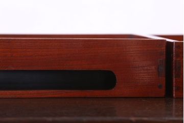 アンティーク雑貨　古民具・骨董　明治〜大正　欅材のお膳(盆)　2客セット(3)