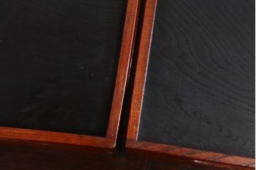 アンティーク雑貨　古民具・骨董　明治〜大正　欅材のお膳(盆)　2客セット(3)