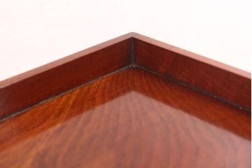 古民具・骨董　明治〜大正　欅材のお膳(盆)　2客セット(1)