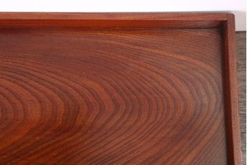 アンティーク雑貨　古民具・骨董　明治〜大正期　欅材のお膳(盆)　2客セット(3)