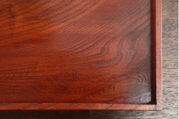 アンティーク雑貨　古民具・骨董　明治〜大正期　欅材のお膳(盆)　2客セット(3)