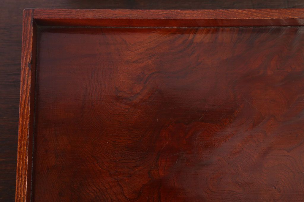 アンティーク雑貨　古民具・骨董　明治〜大正　欅材のお膳(盆)(2)