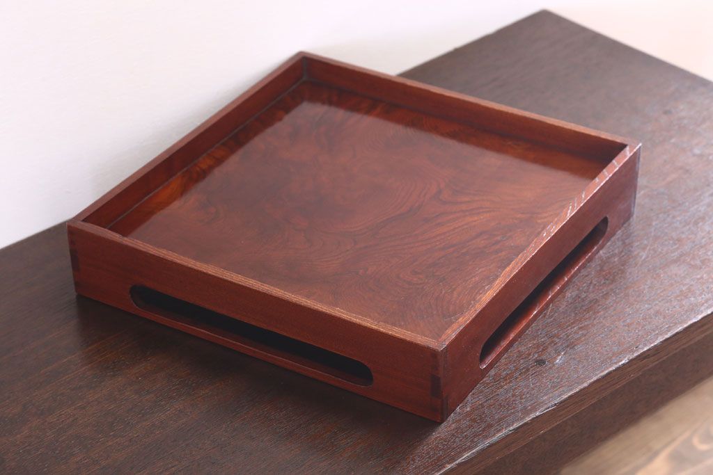 アンティーク雑貨　古民具・骨董　明治〜大正　欅材のお膳(盆)(2)