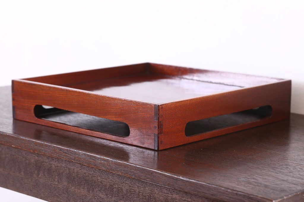 アンティーク雑貨　古民具・骨董　明治〜大正　欅材のお膳(盆)(2)