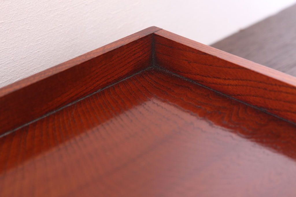 アンティーク雑貨　古民具・骨董　明治〜大正　欅材のお膳(盆)(3)