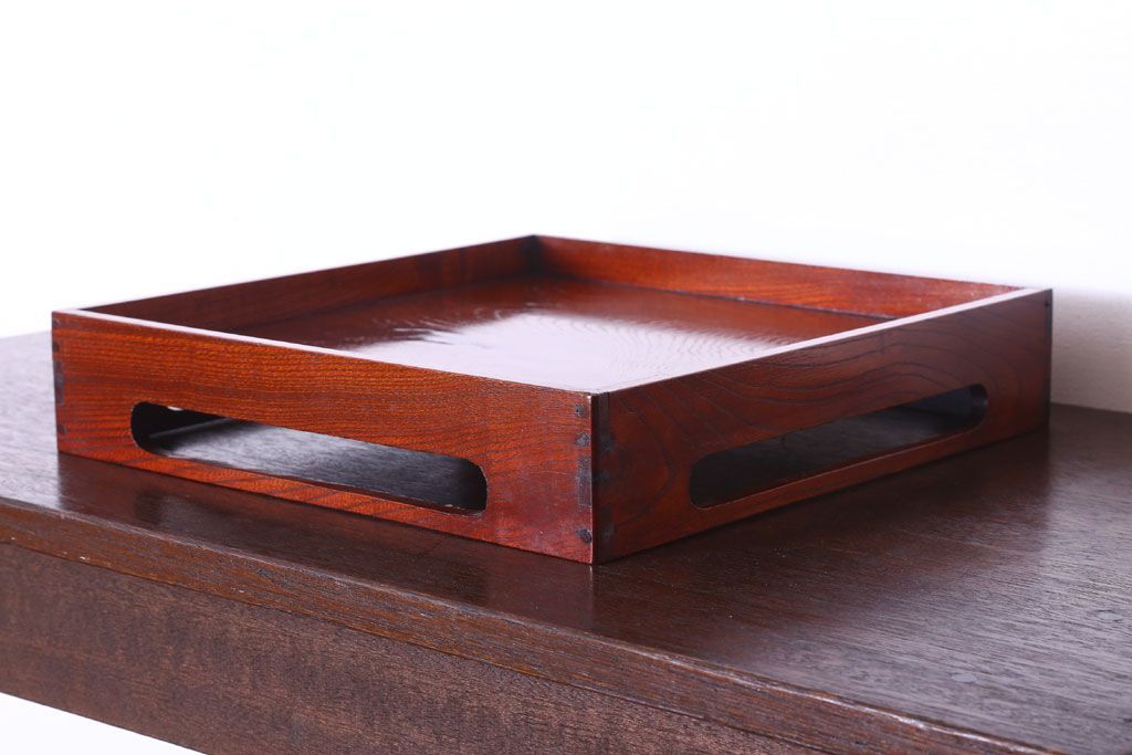 アンティーク雑貨　古民具・骨董　明治〜大正　欅材のお膳(盆)(3)