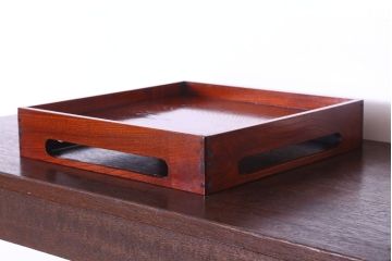 アンティーク雑貨　古民具・骨董　明治〜大正　欅材のお膳(盆)(3)