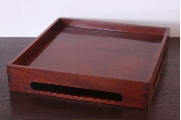 アンティーク雑貨　古民具・骨董　明治〜大正　欅材のお膳(盆)(3)