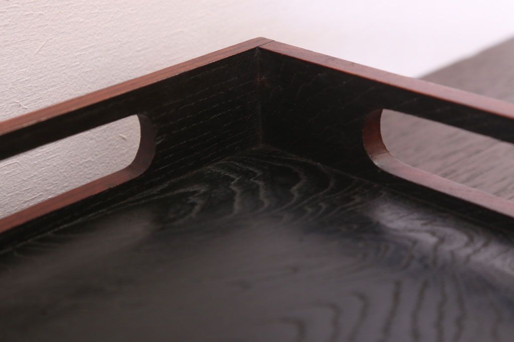 アンティーク雑貨　古民具・骨董　明治〜大正　欅材のお膳(盆)(3)