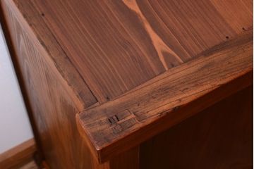 アンティーク家具　古民具・骨董　明治〜大正期　前面欅材!時代箪笥サイドボード(収納棚)