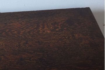 アンティーク家具　和製アンティーク　飾り棚・引き出し付き!モールガラス扉の収納棚(本箱)