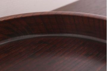 アンティーク雑貨　和製アンティーク　古い木製丸盆(1)