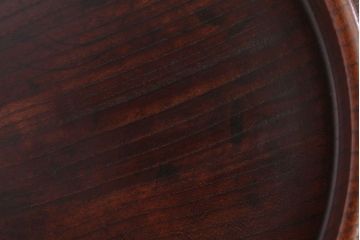 アンティーク雑貨　和製アンティーク　古い木製丸盆(1)
