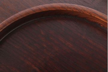 アンティーク雑貨　和製アンティーク　古い木製丸盆(1)