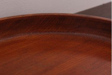 アンティーク雑貨　和製アンティーク　古い木製丸盆(2)