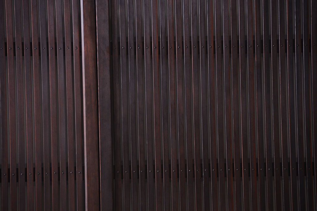 古民具・骨董　裏ガラス入り!アンティーク格子戸