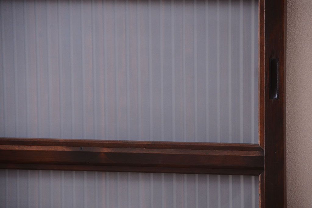 古民具・骨董　裏ガラス入り!アンティーク格子戸