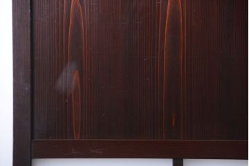 古民具・骨董　明治〜大正期　すりガラス帯の引き戸4枚セット(ガラス帯戸)