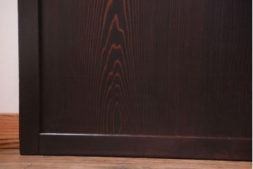 古民具・骨董　明治〜大正期　すりガラス帯の引き戸4枚セット(ガラス帯戸)