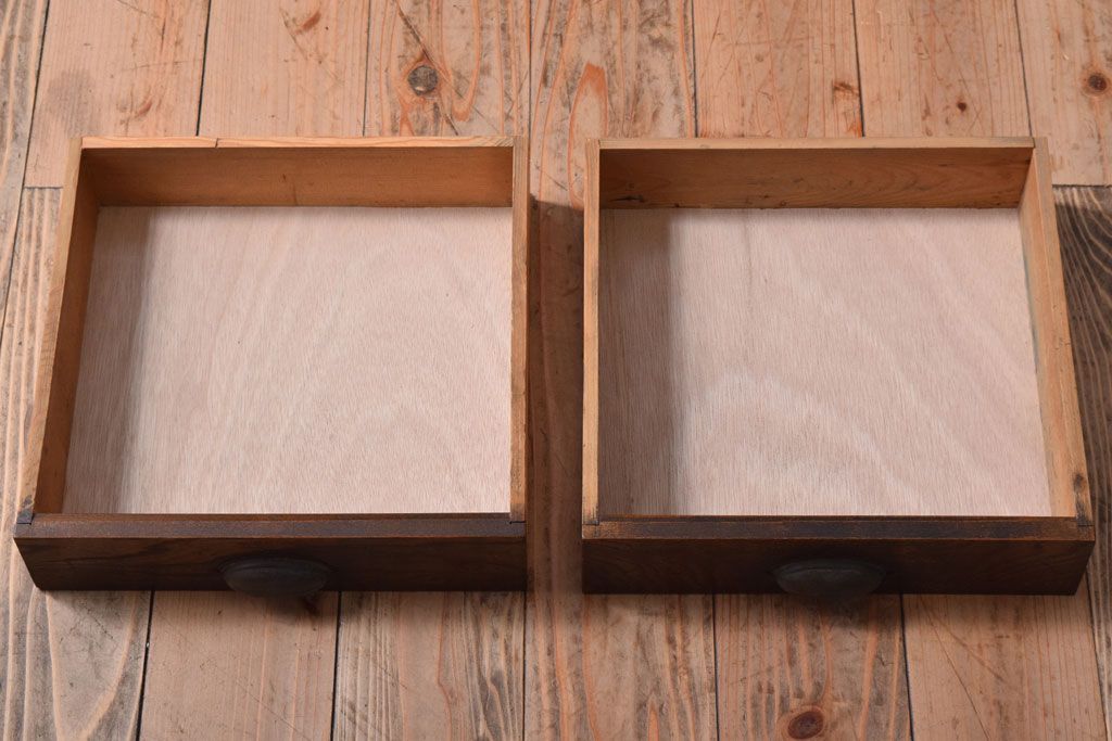 レトロ家具　昭和レトロ　古い木のシンプルな薄型平机(コンソールテーブル)