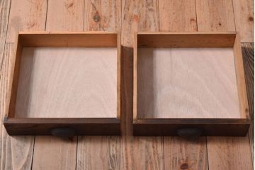 レトロ家具　昭和レトロ　古い木のシンプルな薄型平机(コンソールテーブル)