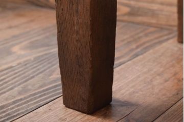 レトロ家具　昭和レトロ　古い木のシンプルな薄型平机(コンソールテーブル)