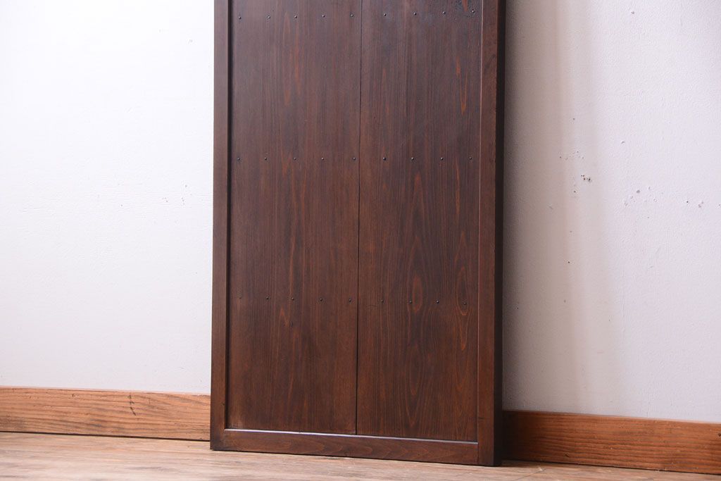 アンティーク　結霜ガラス入り!古い木製の上質なドア(扉)