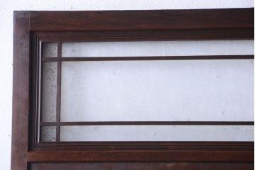 アンティーク　結霜ガラス入り!古い木製の上質なドア(扉)