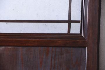 アンティーク　結霜ガラス入り!古い木製の上質なドア(扉)