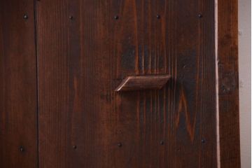 アンティーク　結霜ガラス入り!古い木製の上質なドア(扉)