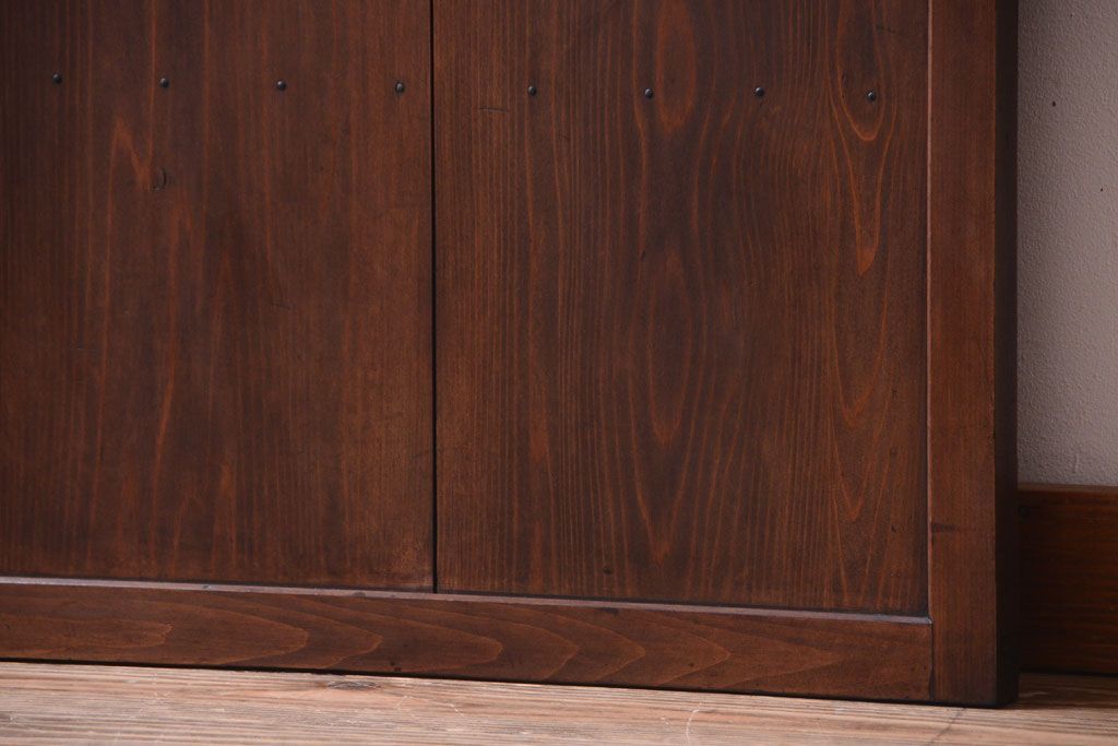 アンティーク　結霜ガラス入り!古い木製の上質なドア(扉)