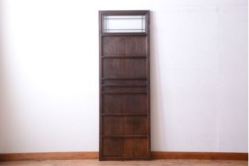 アンティーク　結霜ガラス入り!古い木製の上質なドア(扉)