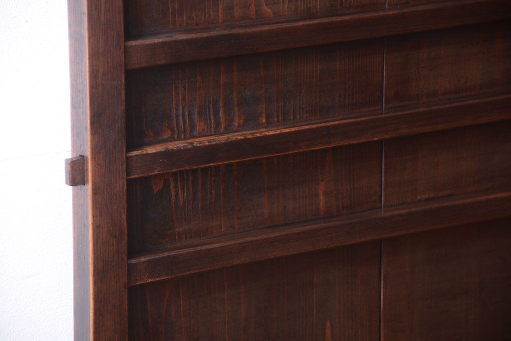 アンティーク　結霜ガラス入り!古い木製の上質なドア(扉)