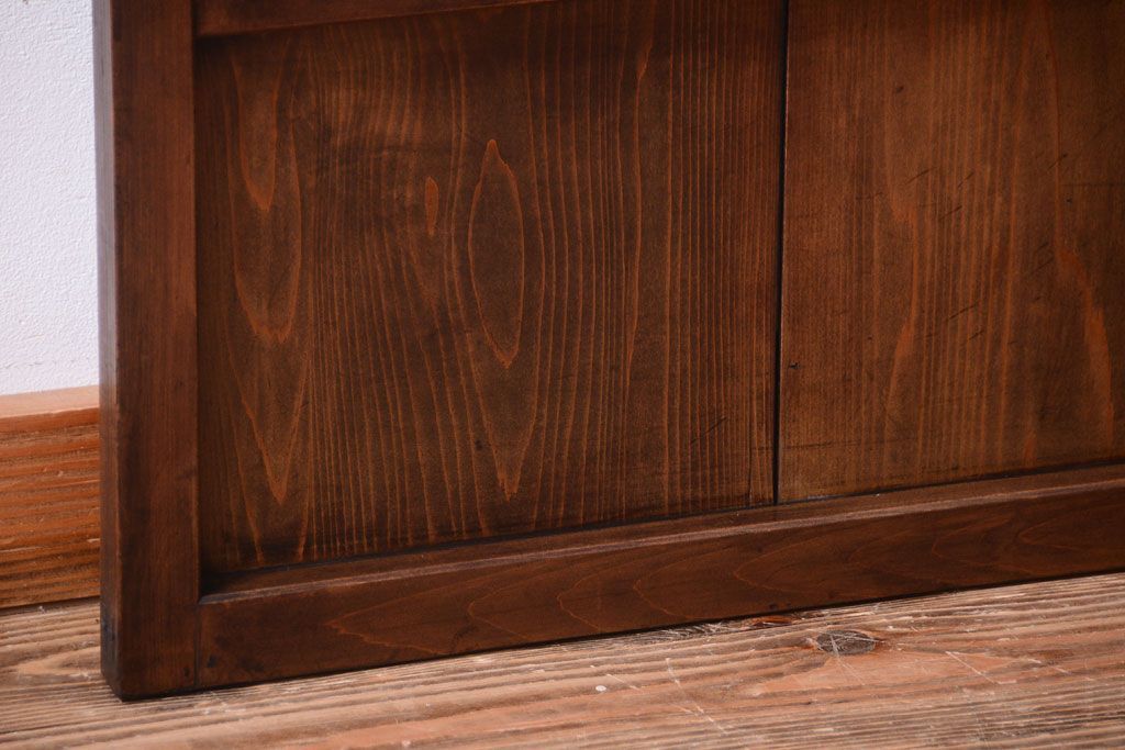 アンティーク　結霜ガラス入り!古い木製の上質なドア(扉)