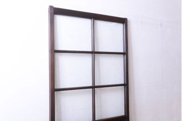 和製アンティーク　古い木の味わい深いガラス戸